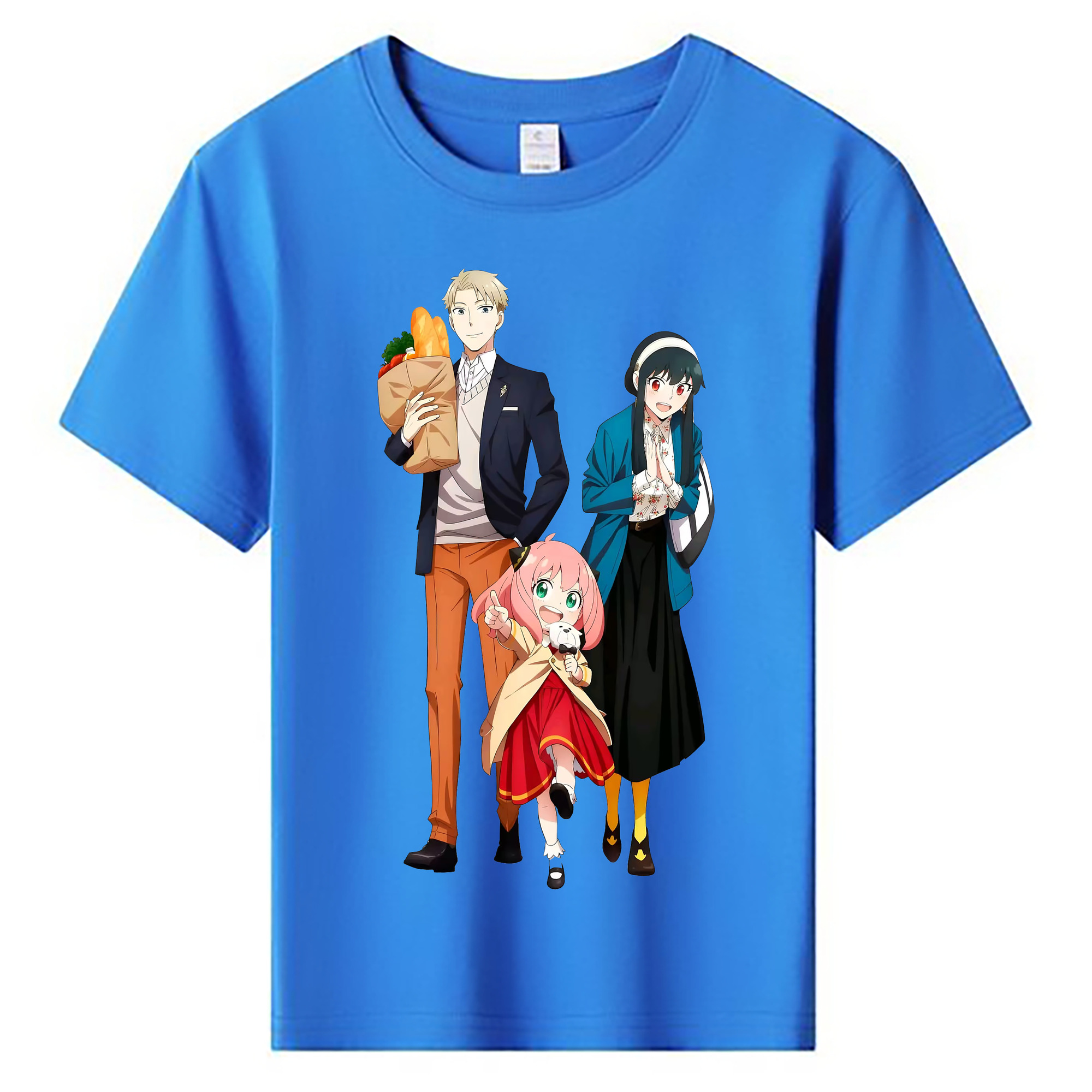 （画像用） SPY×FAMILY间谍家家酒 綿100％キッズTシャツ（フロントプリント）